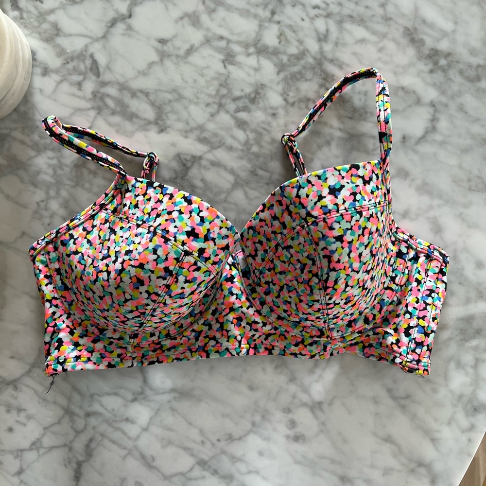 Colorful Patterned Bikini Top